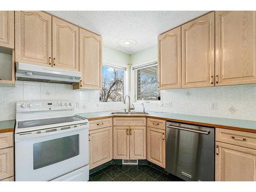 28 Arbour Glen Green Nw, Calgary, AB - Indoor Photo Showing Kitchen With Double Sink