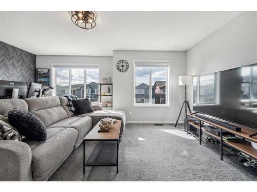 42 Wolf Hollow Way Se, Calgary, AB - Indoor Photo Showing Living Room