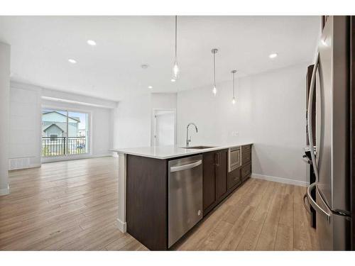 219-255 Les Jardins Park Se, Calgary, AB - Indoor Photo Showing Kitchen With Upgraded Kitchen