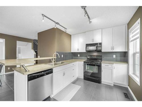 59 New Brighton Common Se, Calgary, AB - Indoor Photo Showing Kitchen With Double Sink