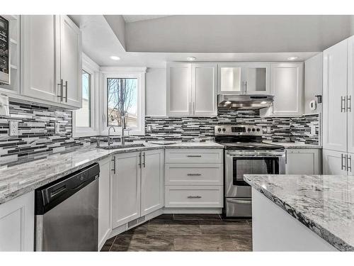 103 Silvergrove Place Nw, Calgary, AB - Indoor Photo Showing Kitchen With Upgraded Kitchen