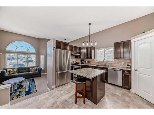 139 Carmel Close Ne, Calgary, AB - Indoor Photo Showing Kitchen With Double Sink With Upgraded Kitchen