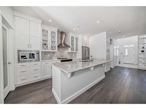 111 Livingston Avenue Ne, Calgary, AB - Indoor Photo Showing Kitchen With Upgraded Kitchen