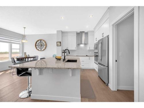 3605 Cornerstone Boulevard Ne, Calgary, AB - Indoor Photo Showing Kitchen With Upgraded Kitchen