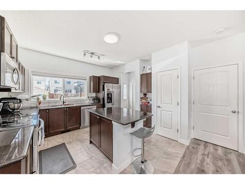 249 Skyview Ranch Boulevard Ne, Calgary, AB - Indoor Photo Showing Kitchen With Double Sink