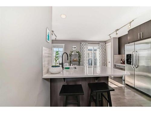 377 Mckenzie Towne Gate Se, Calgary, AB - Indoor Photo Showing Kitchen With Stainless Steel Kitchen With Upgraded Kitchen