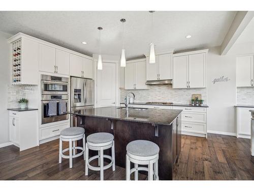 148 Hillcrest Drive Sw, Airdrie, AB - Indoor Photo Showing Kitchen With Upgraded Kitchen