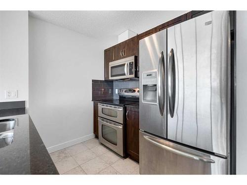1802-325 3 Street Se, Calgary, AB - Indoor Photo Showing Kitchen With Double Sink