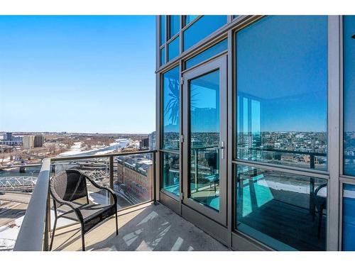 1802-325 3 Street Se, Calgary, AB - Outdoor With Balcony With View