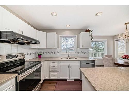 136 Hampstead Circle Nw, Calgary, AB - Indoor Photo Showing Kitchen With Double Sink