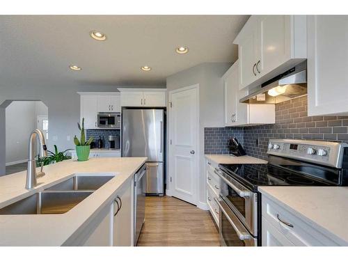 20 Tuscany Ravine Court Nw, Calgary, AB - Indoor Photo Showing Kitchen With Double Sink With Upgraded Kitchen