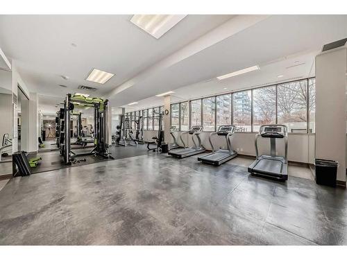 246-222 Riverfront Avenue Sw, Calgary, AB - Indoor Photo Showing Gym Room