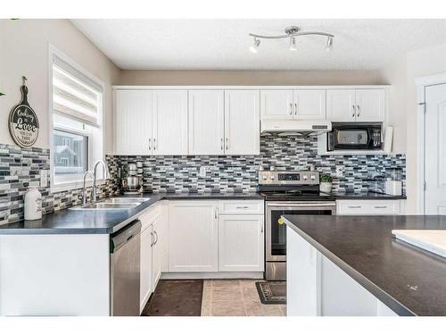 51 Saddlecrest Gardens Ne, Calgary, AB - Indoor Photo Showing Kitchen With Upgraded Kitchen