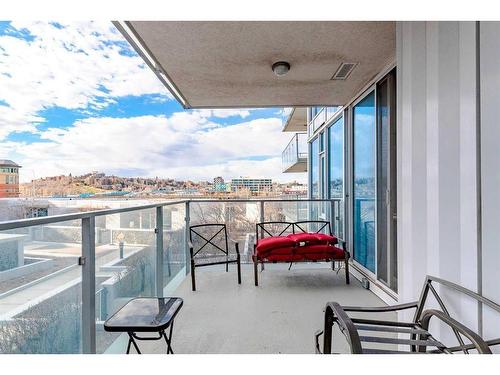 308-519 Riverfront Avenue Se, Calgary, AB - Outdoor With Balcony With Exterior