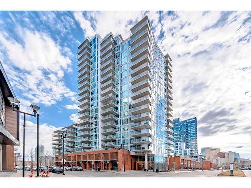 308-519 Riverfront Avenue Se, Calgary, AB - Outdoor With Balcony With Facade