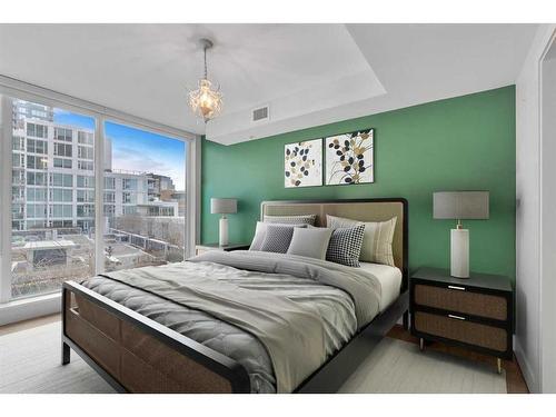 308-519 Riverfront Avenue Se, Calgary, AB - Indoor Photo Showing Bedroom