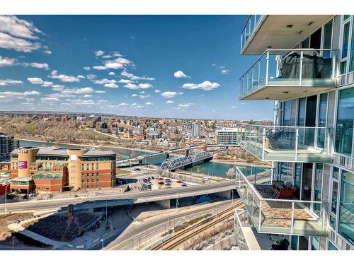 1908-510 6 Avenue Se, Calgary, AB - Outdoor With Balcony With View