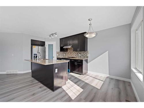 204 Covepark Close Ne, Calgary, AB - Indoor Photo Showing Kitchen With Upgraded Kitchen