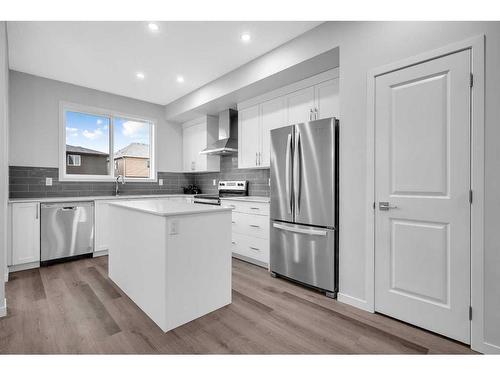 45 Cornerglen Row Ne, Calgary, AB - Indoor Photo Showing Kitchen With Stainless Steel Kitchen With Upgraded Kitchen
