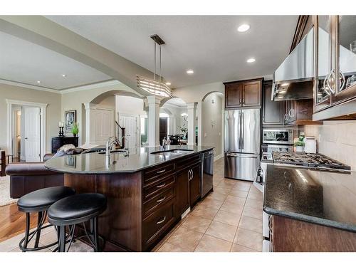 16 Coulee Park Sw, Calgary, AB - Indoor Photo Showing Kitchen With Upgraded Kitchen