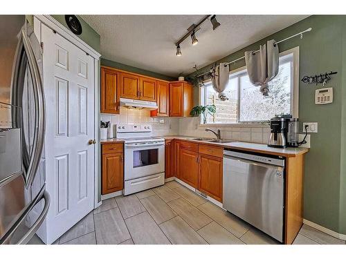 34 Cramond Crescent Se, Calgary, AB - Indoor Photo Showing Kitchen With Double Sink