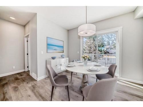 450 Shawnee Square Sw, Calgary, AB - Indoor Photo Showing Dining Room