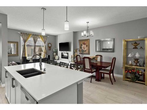 1537 Cornerstone Boulevard Ne, Calgary, AB - Indoor Photo Showing Kitchen With Double Sink