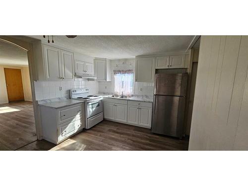 151 Young Crescent, Stavely, AB - Indoor Photo Showing Kitchen With Double Sink