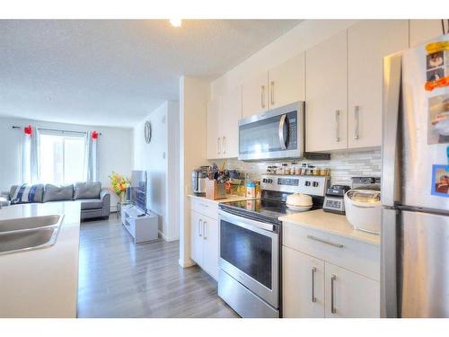 1417-4641 128 Avenue Ne, Calgary, AB - Indoor Photo Showing Kitchen With Double Sink