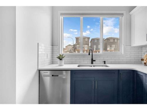 123 Aquila Way Nw, Calgary, AB - Indoor Photo Showing Kitchen With Double Sink With Upgraded Kitchen