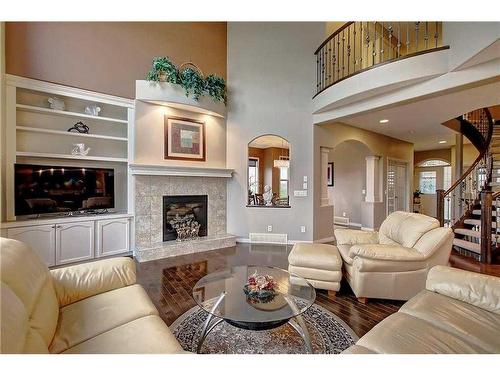 29 Pantego Road Nw, Calgary, AB - Indoor Photo Showing Living Room With Fireplace