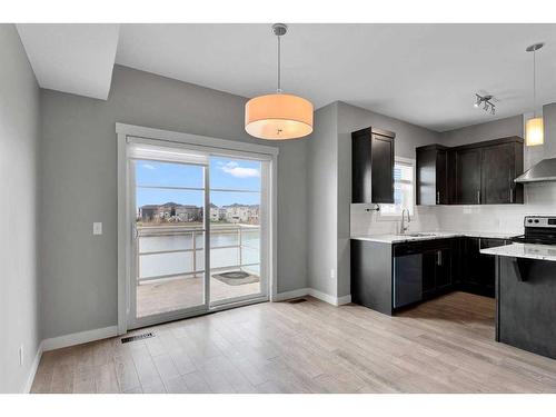540 Redstone View Ne, Calgary, AB - Indoor Photo Showing Kitchen With Upgraded Kitchen
