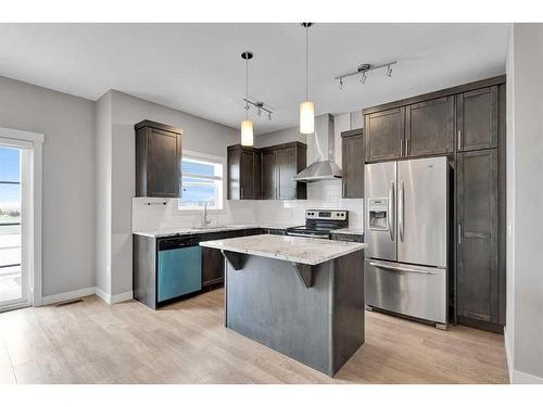 540 Redstone View Ne, Calgary, AB - Indoor Photo Showing Kitchen With Stainless Steel Kitchen With Upgraded Kitchen