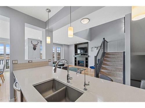 153 Marquis Point Se, Calgary, AB - Indoor Photo Showing Kitchen With Double Sink