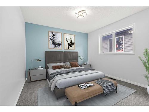 114 Sherwood Mews Nw, Calgary, AB - Indoor Photo Showing Bedroom