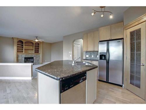 113 Seagreen Manor, Chestermere, AB - Indoor Photo Showing Kitchen With Stainless Steel Kitchen With Double Sink