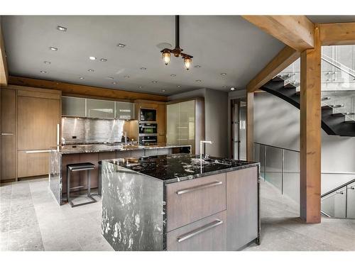 600 Silvertip Road, Canmore, AB - Indoor Photo Showing Kitchen With Upgraded Kitchen