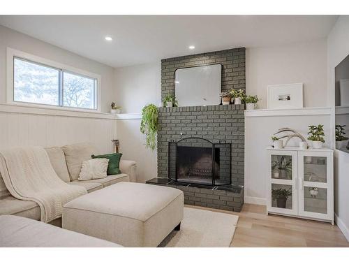 7235 Range Drive Nw, Calgary, AB - Indoor With Fireplace