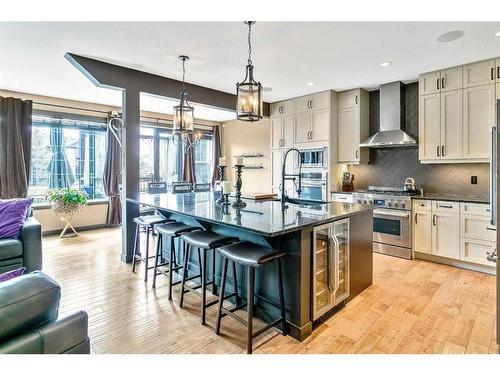 100 Cougar Ridge Manor Sw, Calgary, AB - Indoor Photo Showing Kitchen With Upgraded Kitchen