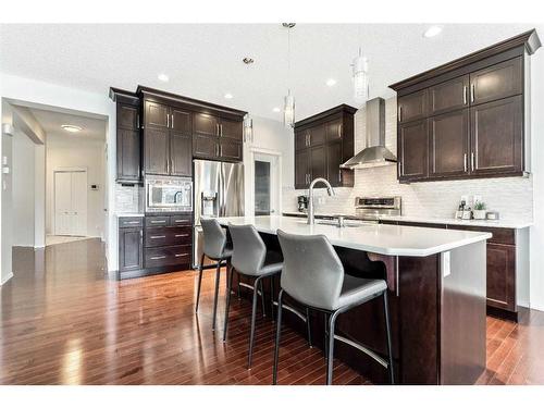 34 Skyview Ranch Street Ne, Calgary, AB - Indoor Photo Showing Kitchen With Stainless Steel Kitchen With Upgraded Kitchen