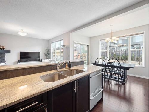 540 Auburn Bay Drive Se, Calgary, AB - Indoor Photo Showing Kitchen With Double Sink