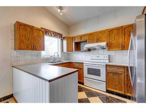 12 Hawkfield Rise Nw, Calgary, AB - Indoor Photo Showing Kitchen With Double Sink