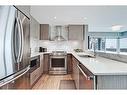 2306-930 6 Avenue Sw, Calgary, AB  - Indoor Photo Showing Kitchen With Stainless Steel Kitchen With Upgraded Kitchen 