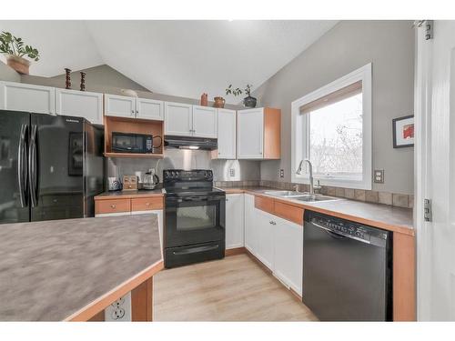 87 Arbour Meadows Close Nw, Calgary, AB - Indoor Photo Showing Kitchen With Double Sink