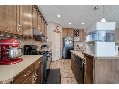 103 Panatella Boulevard Nw, Calgary, AB - Indoor Photo Showing Kitchen With Double Sink