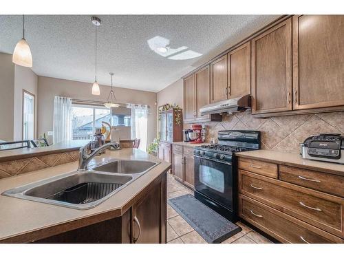 103 Panatella Boulevard Nw, Calgary, AB - Indoor Photo Showing Kitchen With Double Sink
