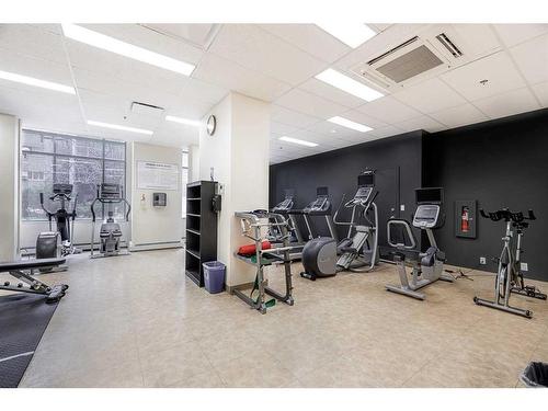 1510-1111 6 Avenue Sw, Calgary, AB - Indoor Photo Showing Gym Room