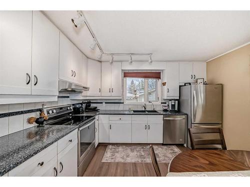 135 Rundleview Drive Ne, Calgary, AB - Indoor Photo Showing Kitchen With Stainless Steel Kitchen With Double Sink