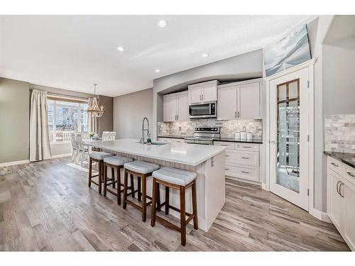 184 West Creek Boulevard, Chestermere, AB - Indoor Photo Showing Kitchen With Upgraded Kitchen