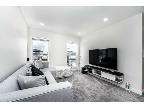 202 Dawson Harbour Rise, Chestermere, AB - Indoor Photo Showing Living Room